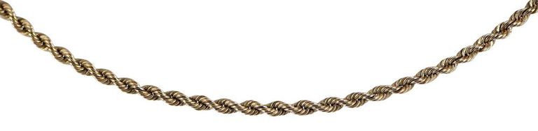 14k Gold Rope Chain Necklace