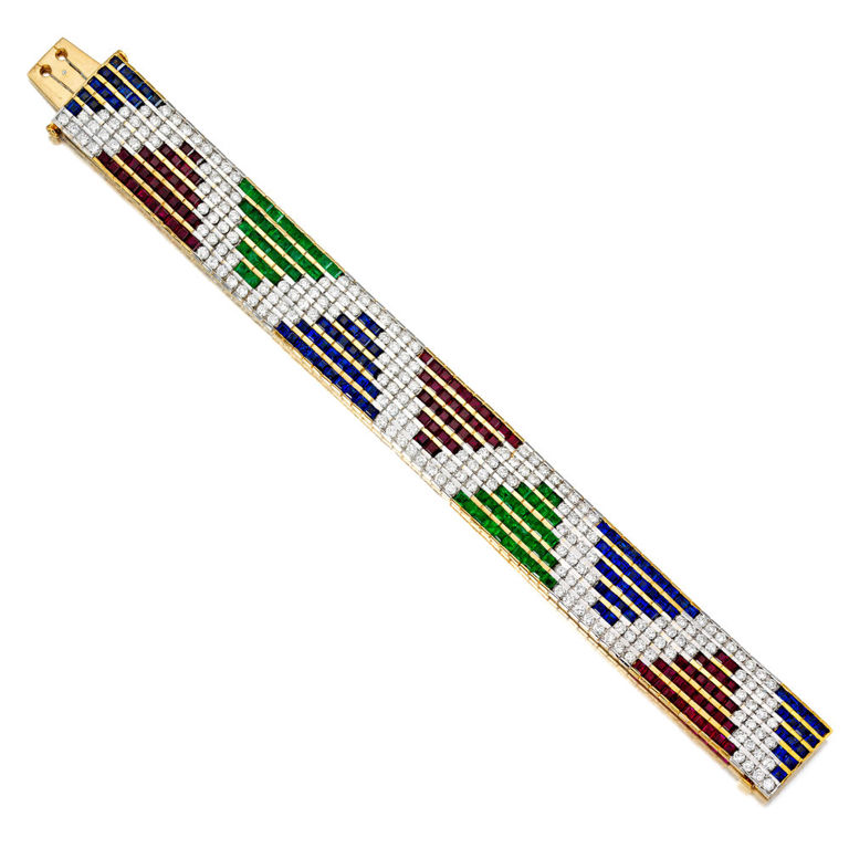 18k Yellow Gold Multi-Gem Bracelet