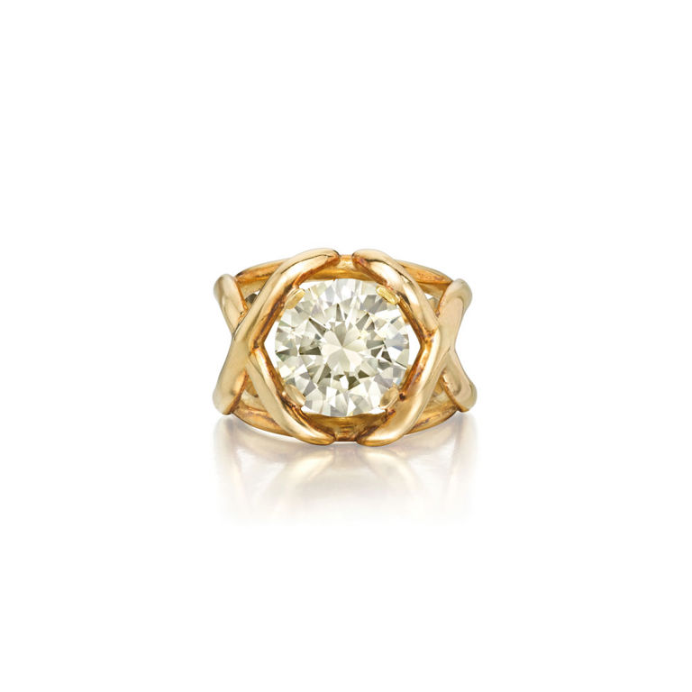 18k Yellow Gold Diamond Ring
