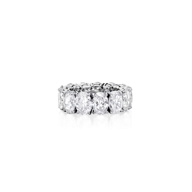 Platinum Diamond Eternity Band Ring