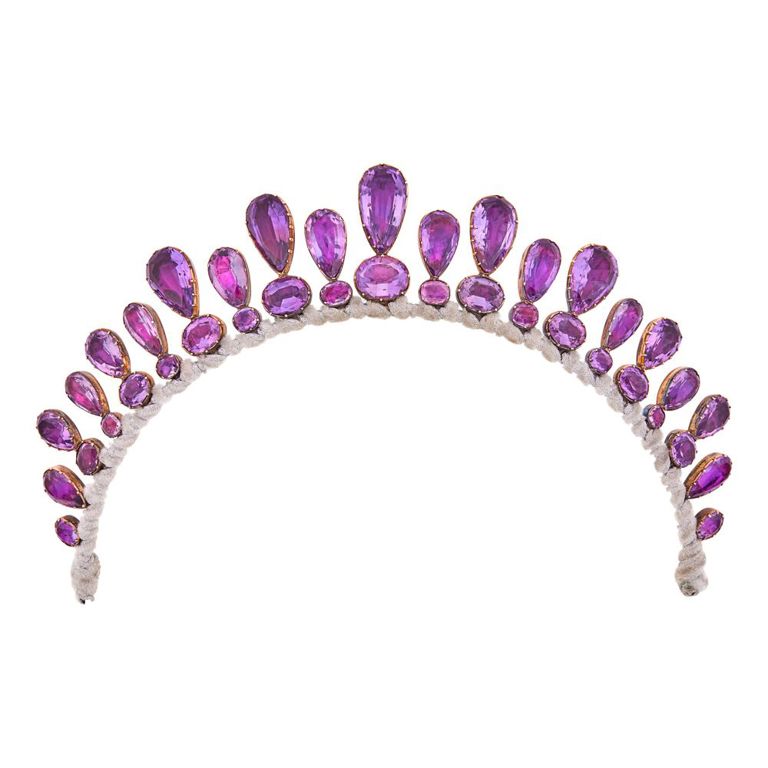 10k Gold Amethyst Tiara