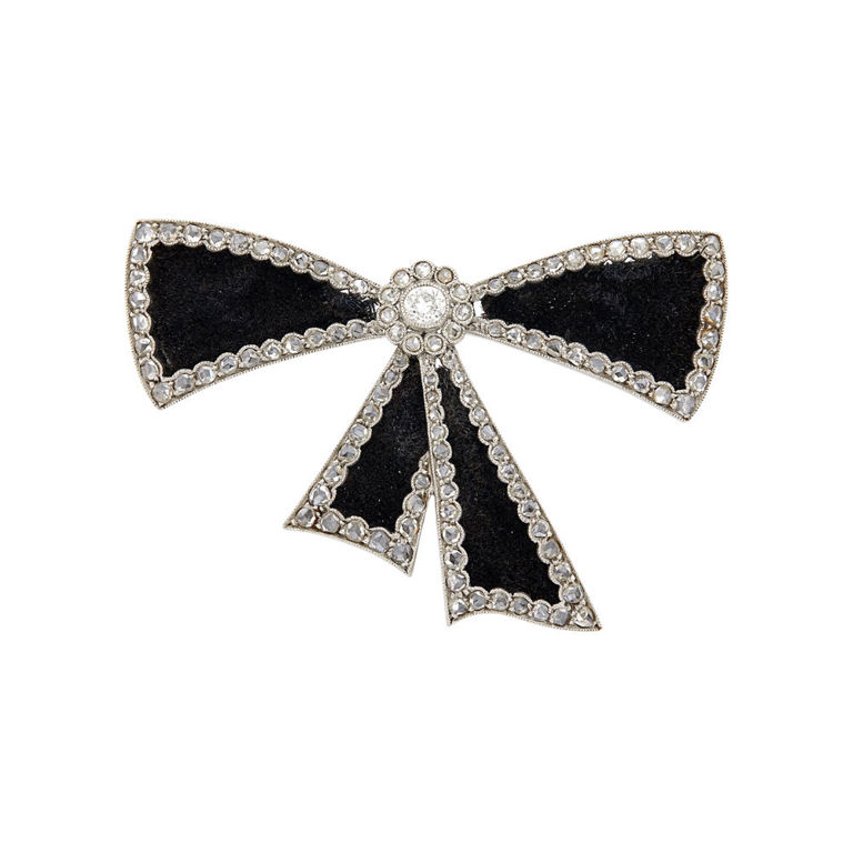 Platinum Diamond Brooch