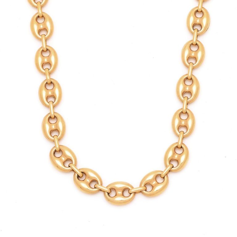18k Gold Mariner Link Necklace