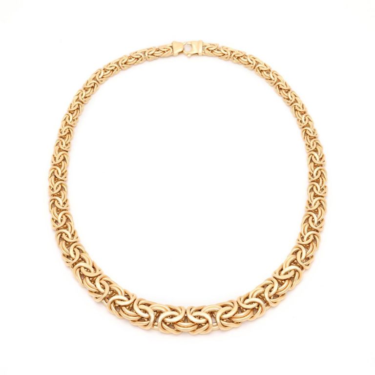 Gold Byzantine Link Necklace