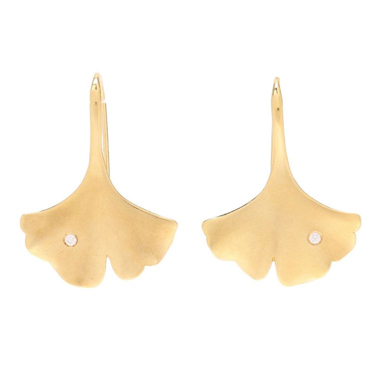 18k Gold Diamond Earrings