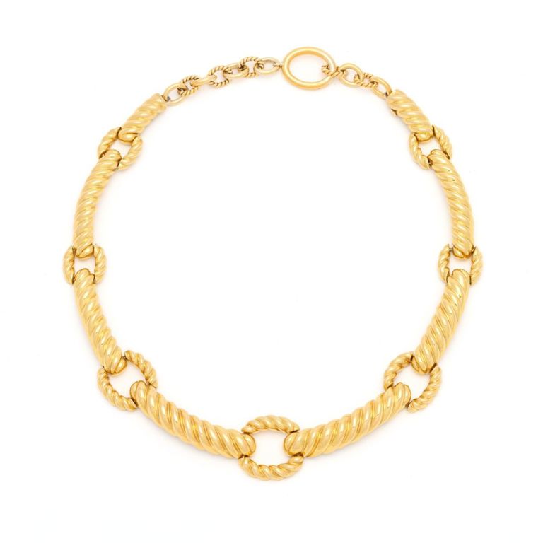 18k Gold Rope Necklace