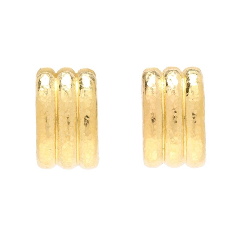 19k Gold Hoop Earrings