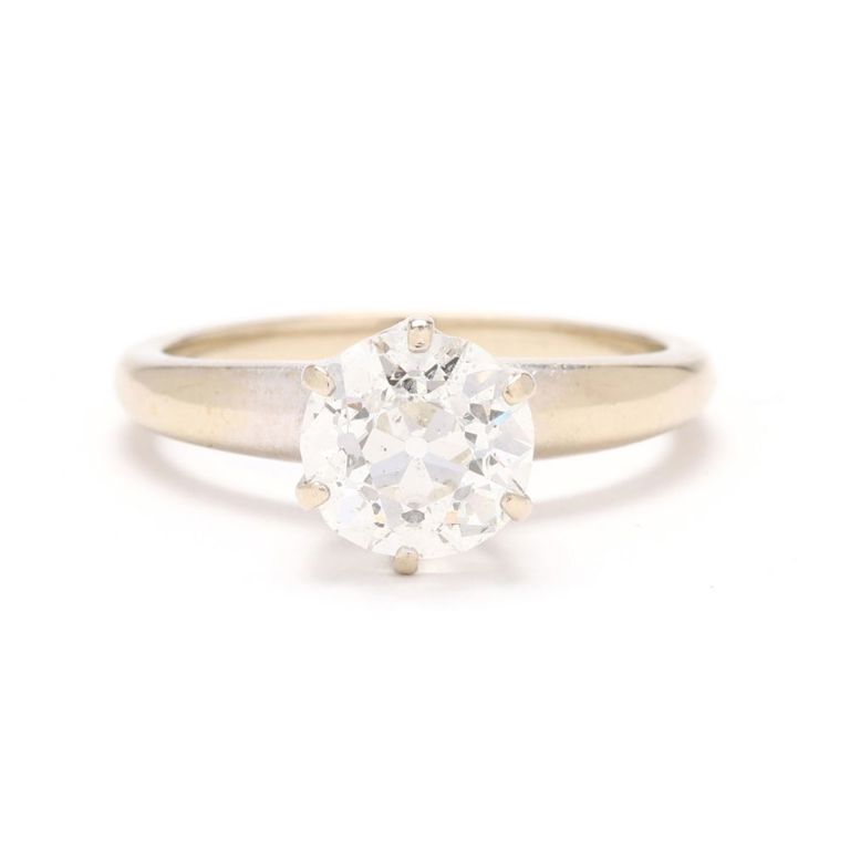 14k White Gold Diamond Ring