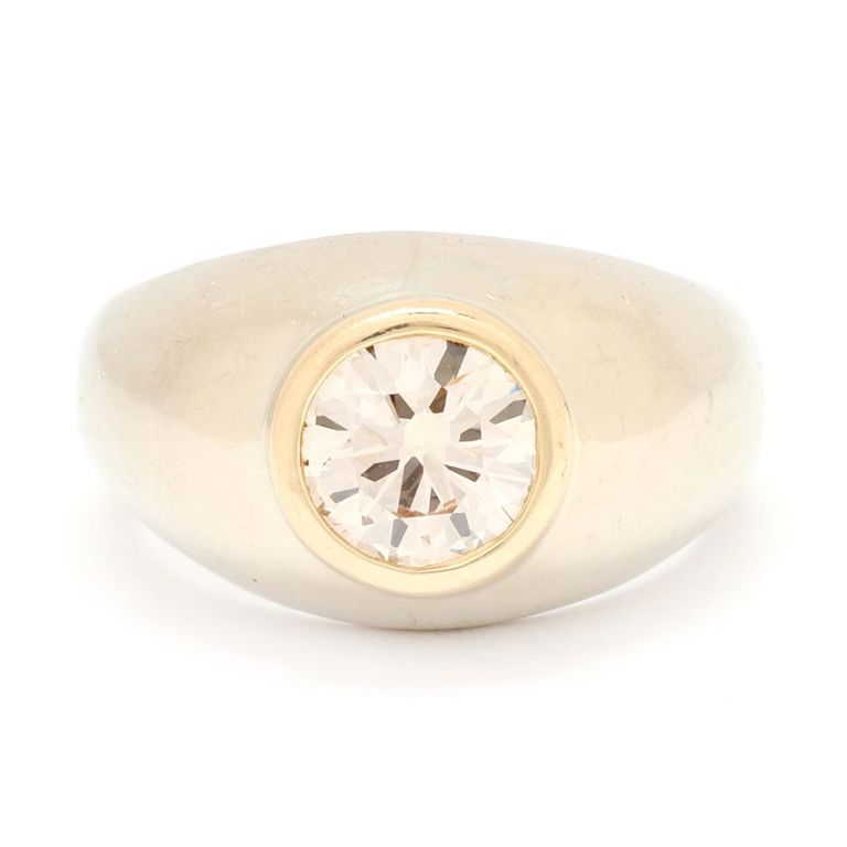 14k White Gold Diamond Ring