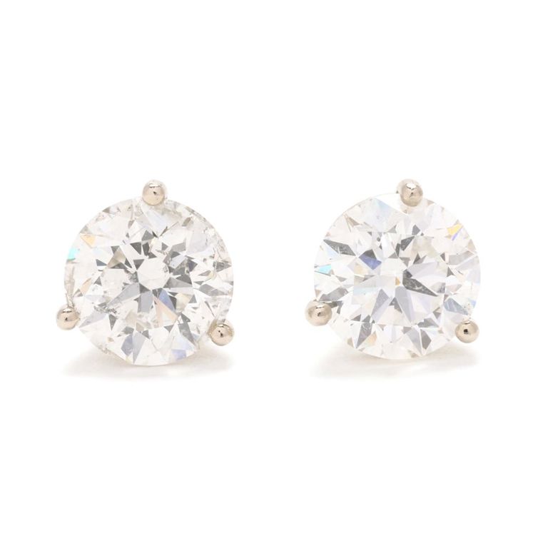 Pair of Diamond Earrings