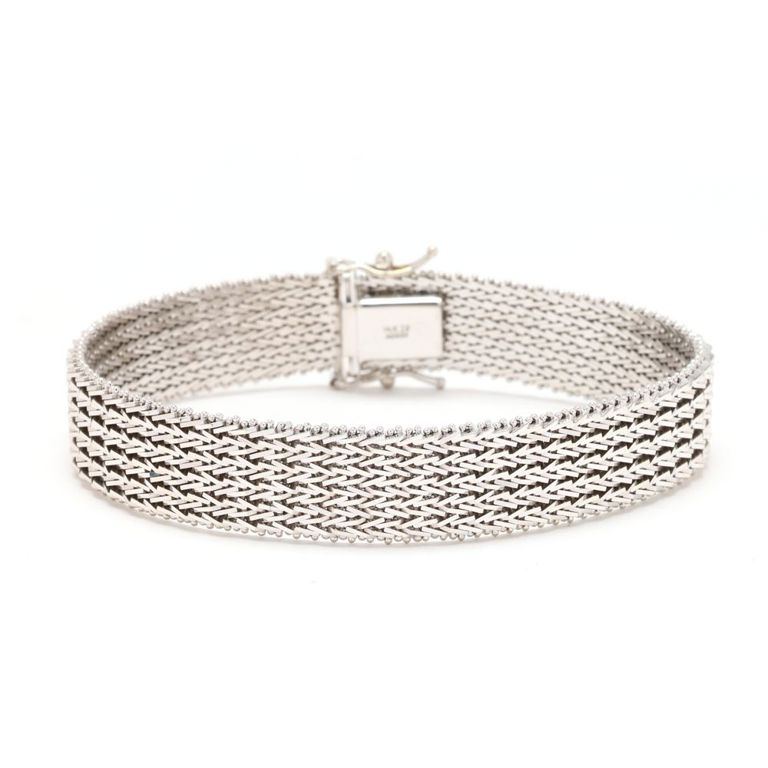 14k White Gold Bracelet