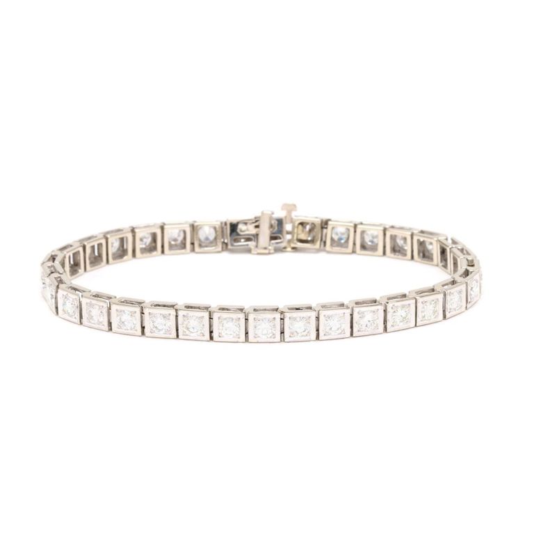 18k White Gold Diamond Bracelet