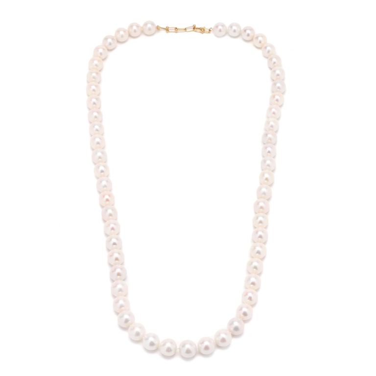 18k Gold Pearl Necklace