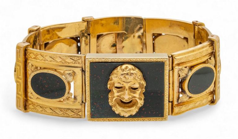 18k Gold Onyx Bracelet
