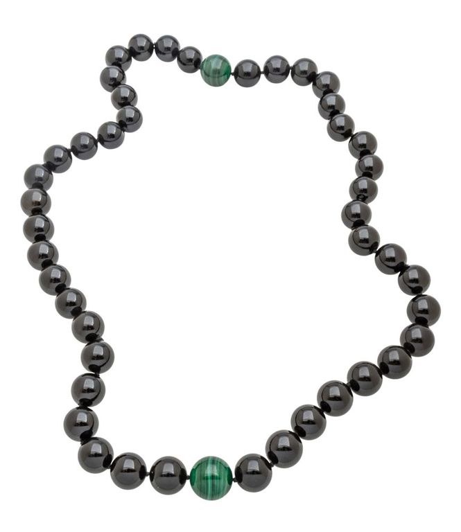 Onyx and Malachite Necklace