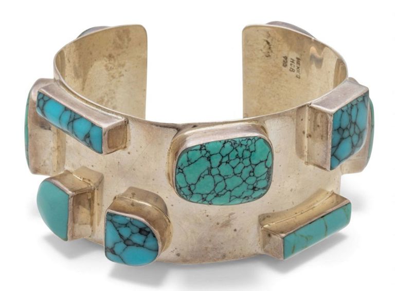 Sterling Silver Turquoise Bracelet