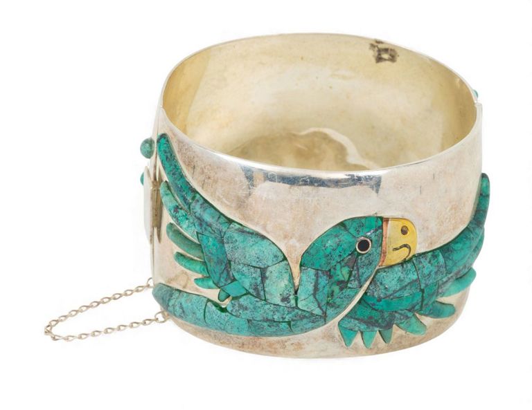 Silver and Turquoise Bracelet