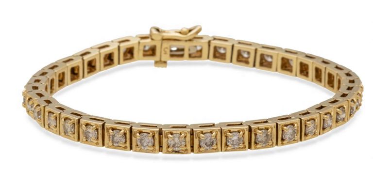 14k Gold Diamond Bracelet