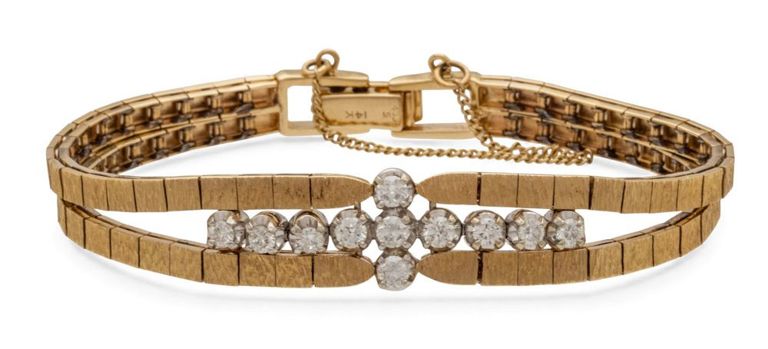 14k Gold Diamond Bracelet