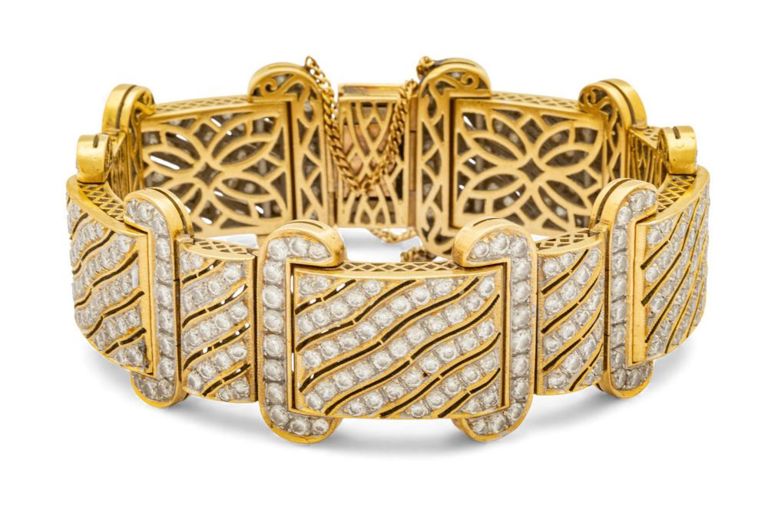 18k Yellow Gold Diamond Bracelet