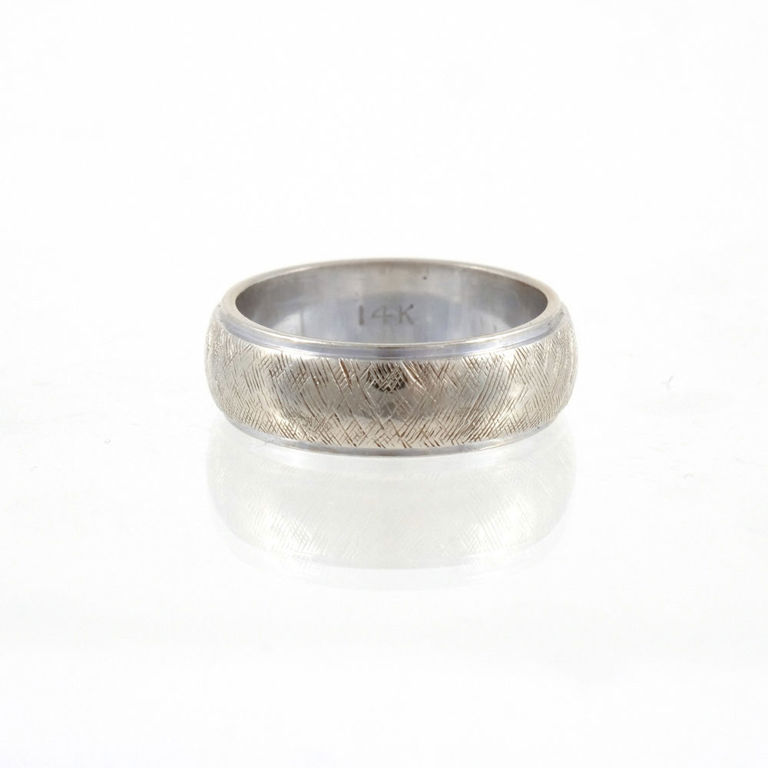 14k White Gold Wedding Ring