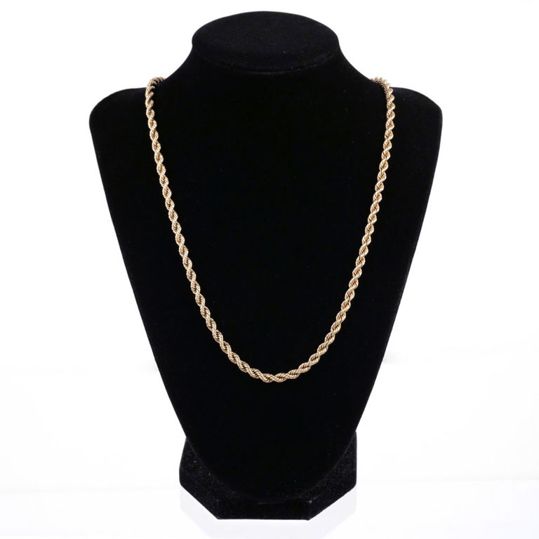 14k Gold Rope Necklace