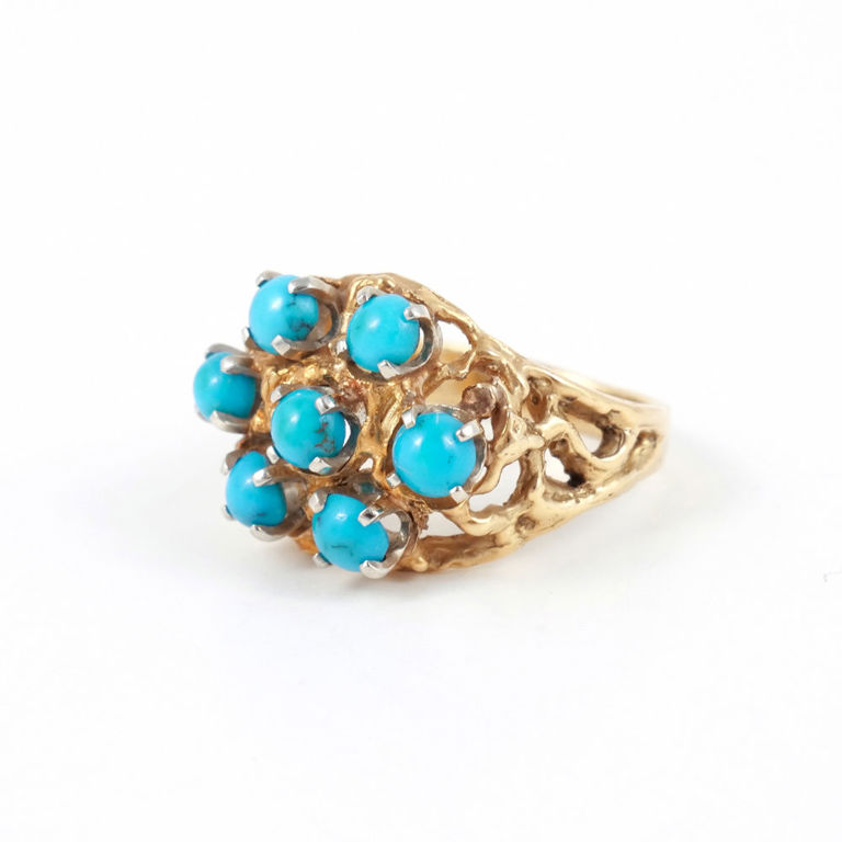 14k Gold and Turquoise Ring
