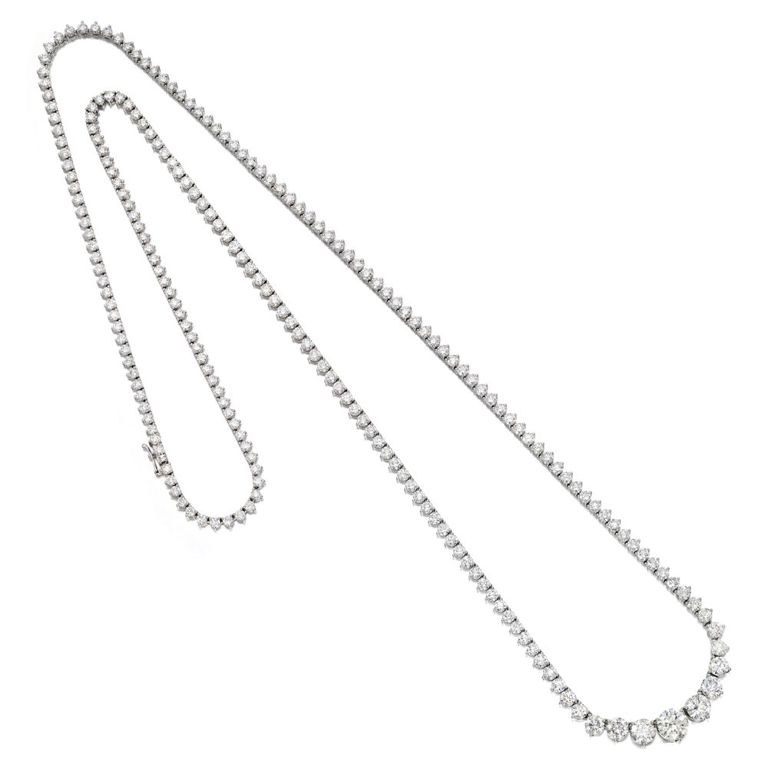 18k White Gold Diamond Necklace