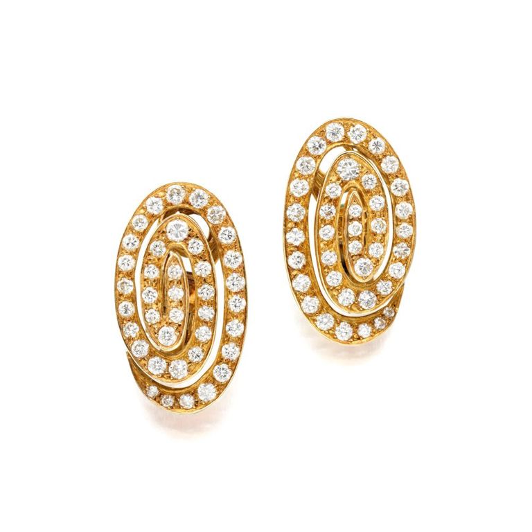 Pair of Diamond Earrings