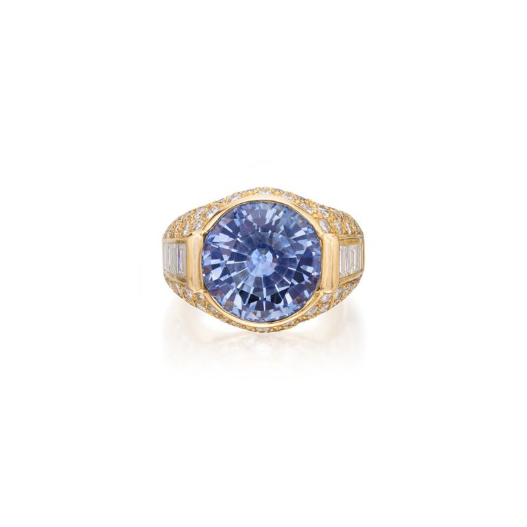 Sapphire and Diamond Ring
