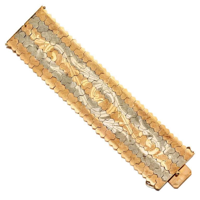18k Yellow Gold and White Gold Bracelet