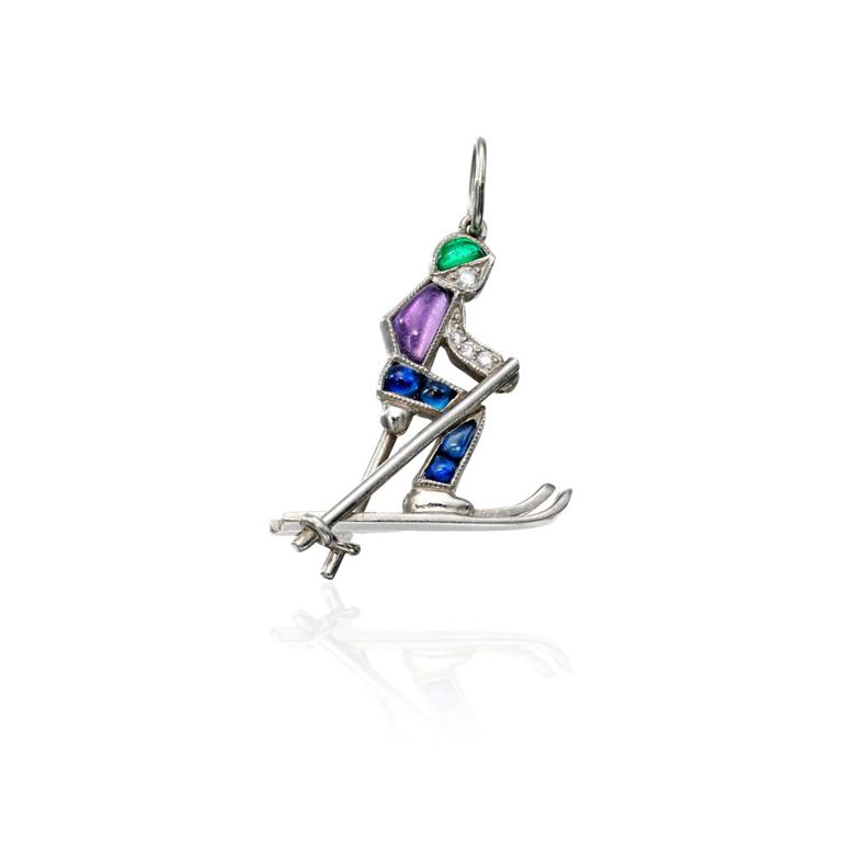 Gem-Set Charm Pendant