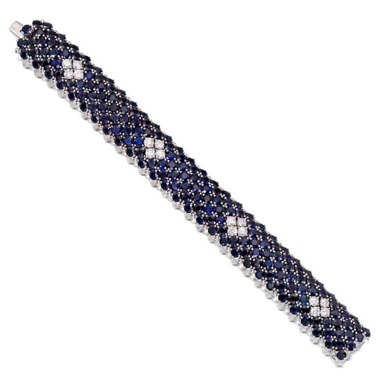 Sapphire and Diamond Bracelet