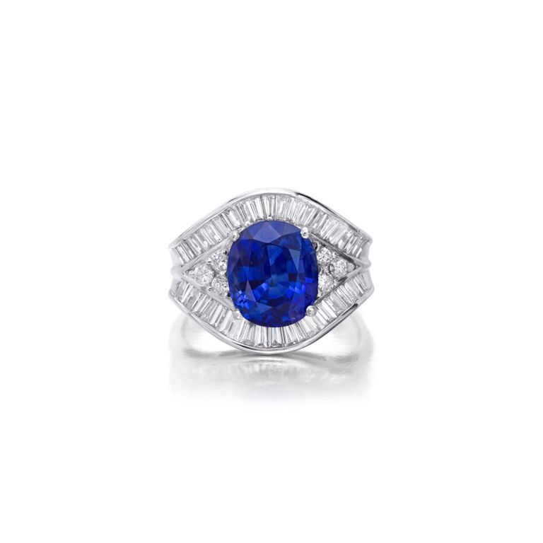 Sapphire and Diamond Ring