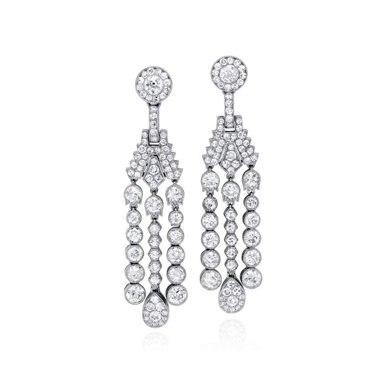 Pair of Diamond Earrings