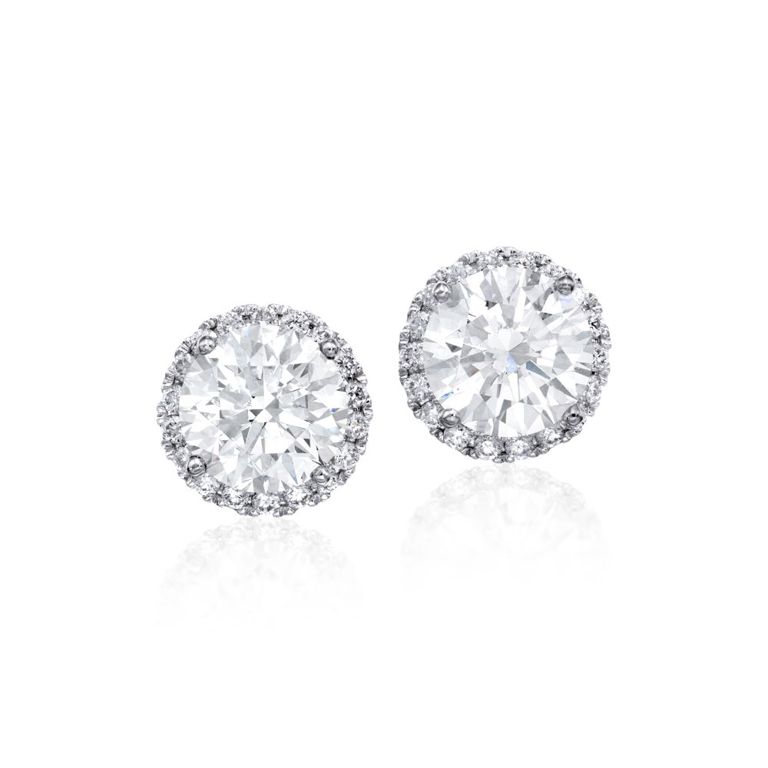 Pair of Diamond Stud Earrings