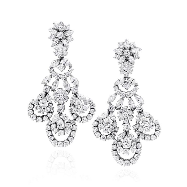 Pair of Diamond Earrings