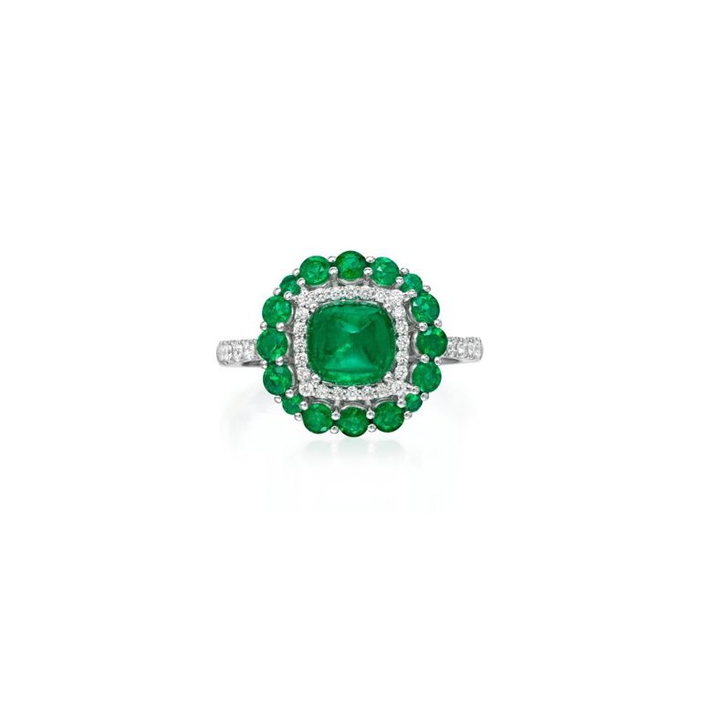 Emerald and Diamond Ring