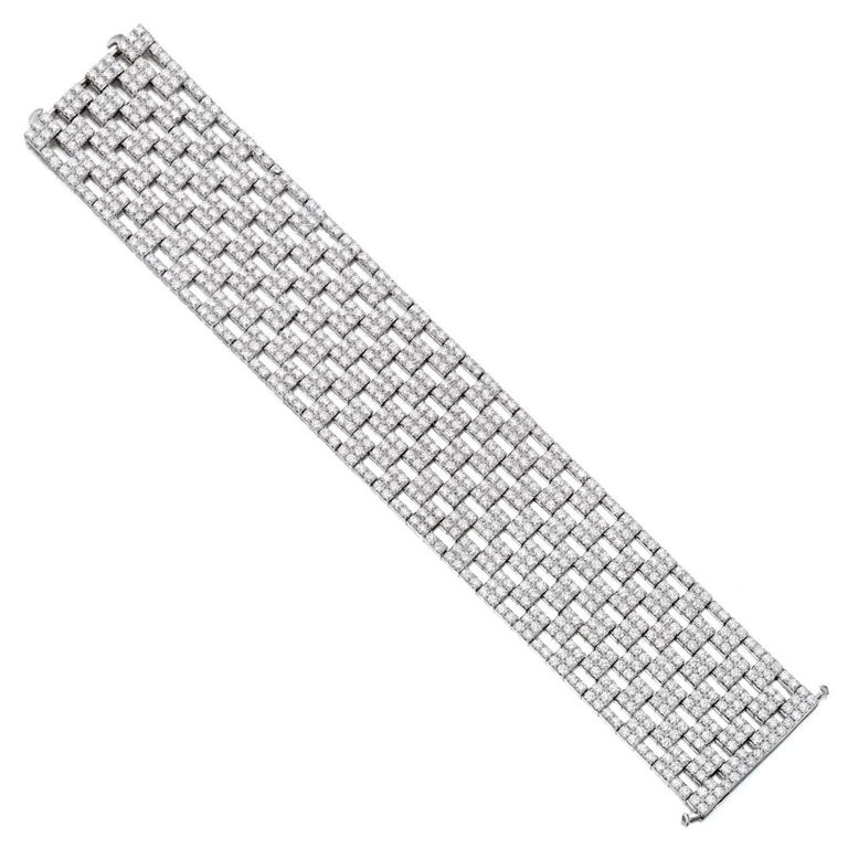 18k White Gold Diamond Bracelet