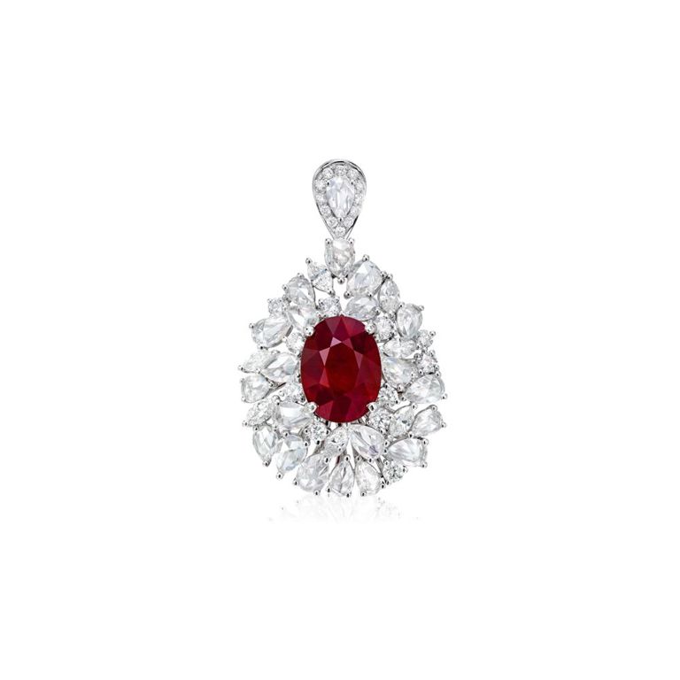 Ruby and Diamond Pendant/Ring