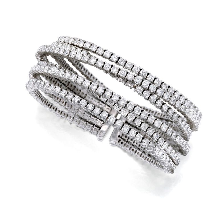 18k White Gold Diamond Bracelet