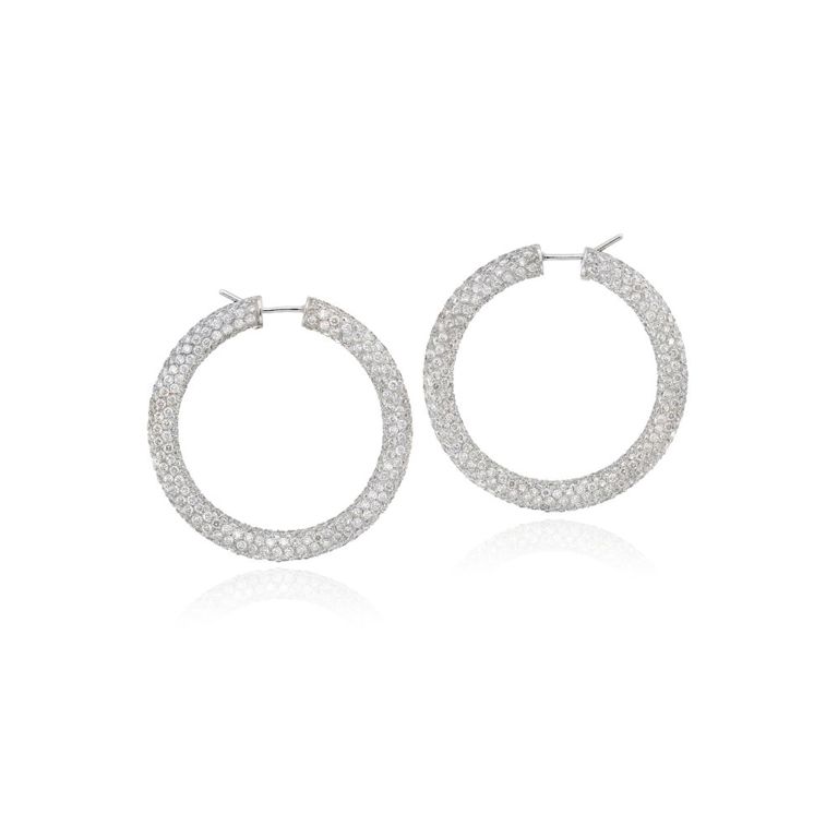 Pair of Diamond Earrings