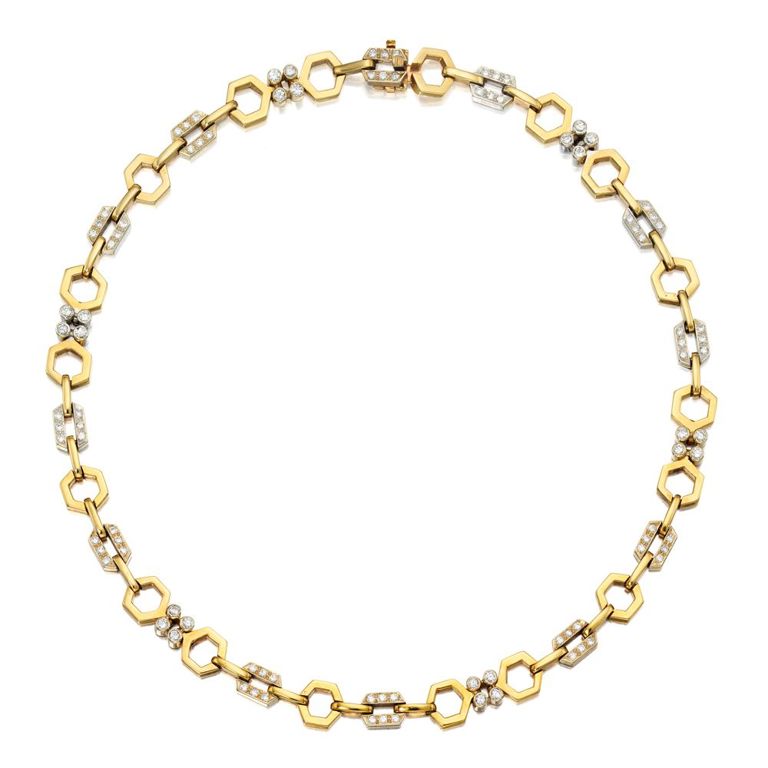 Diamond and Gold Necklace