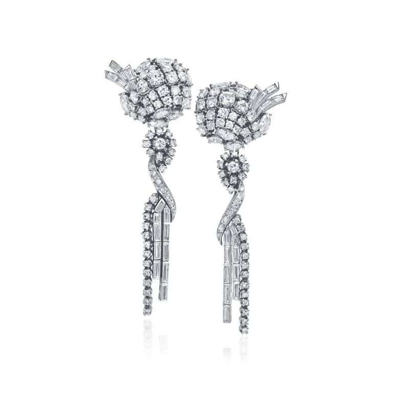 Pair of Diamond Earrings