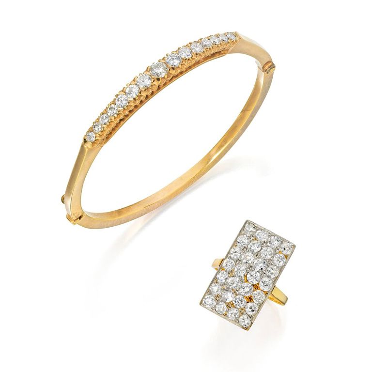 Rose Gold Diamond Jewelry Set