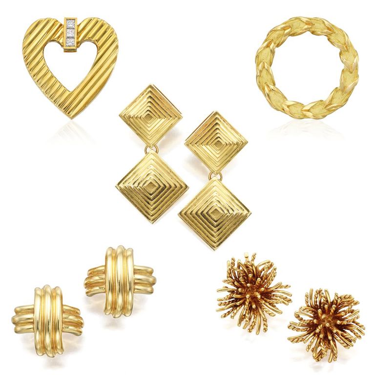 Group of Gold Jewelry