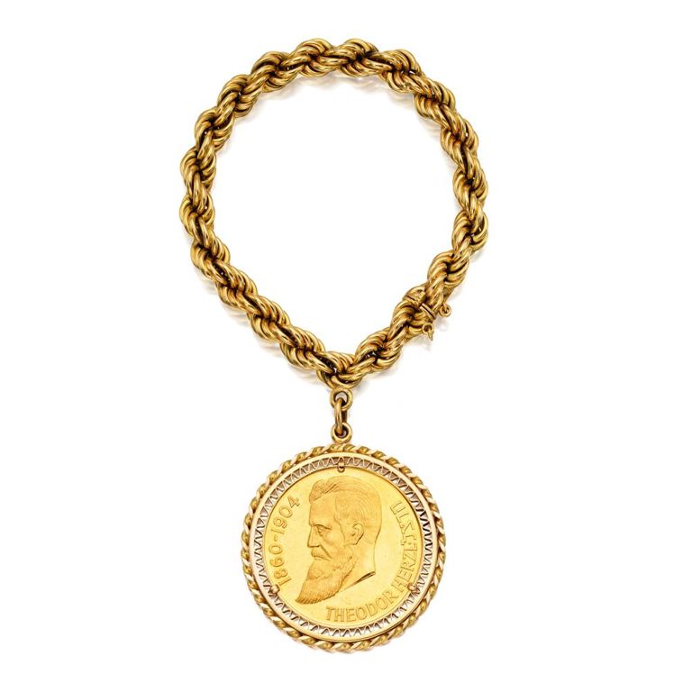 18k Yellow Gold Coin Bracelet