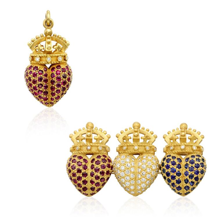 18k Yellow Gold Ruby Pendant