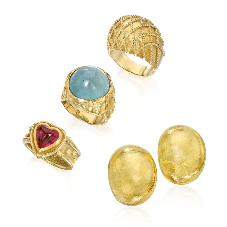 Group of Gold Jewelry