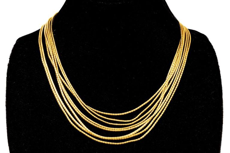 18k Gold Omega Necklace